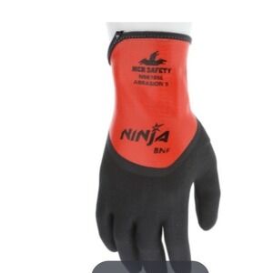 Pack Of 12 MCR Safety N96785XS Ninja BNF Gloves - XS Black/Red (1-Dozen) New